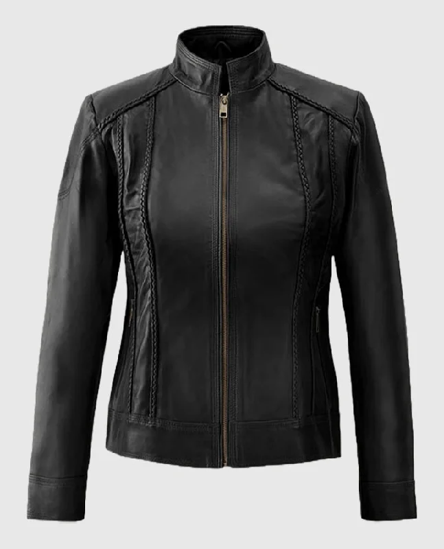 Clova Cafe Racer Leather Jacket