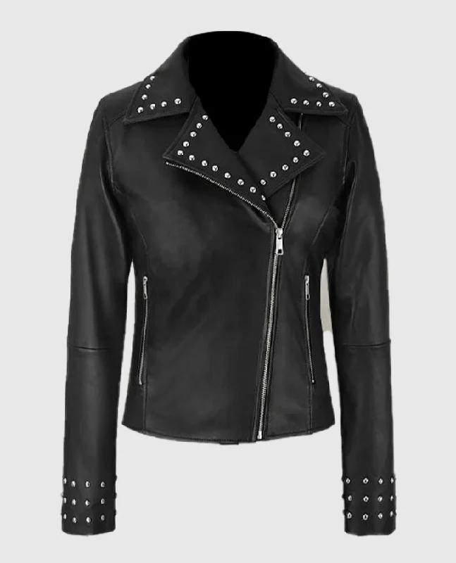 Eva Studded Leather Jacket