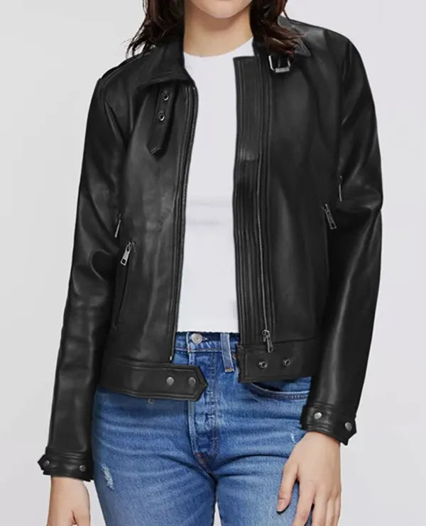 Women's Black Moto Leather Jackets