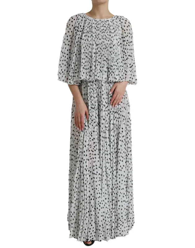 Boho maxi dressesElegant Polka Dots Maxi Dress