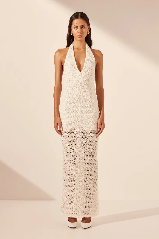 Forever 21 maxi dressesEMILIO HALTER OPEN BACK MAXI DRESS - RICE