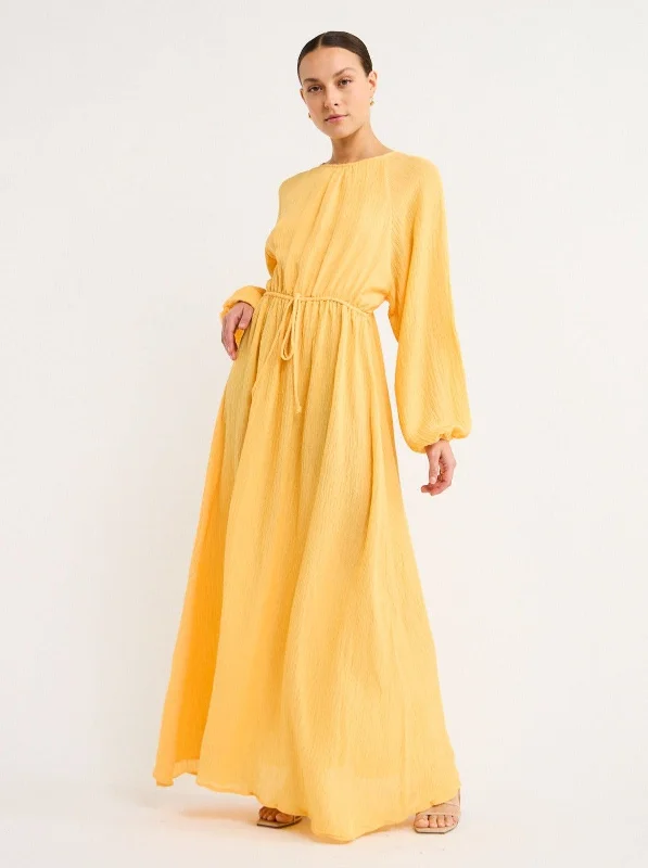 Faithfull the Brand Rosalie Maxi Dress in Saffron