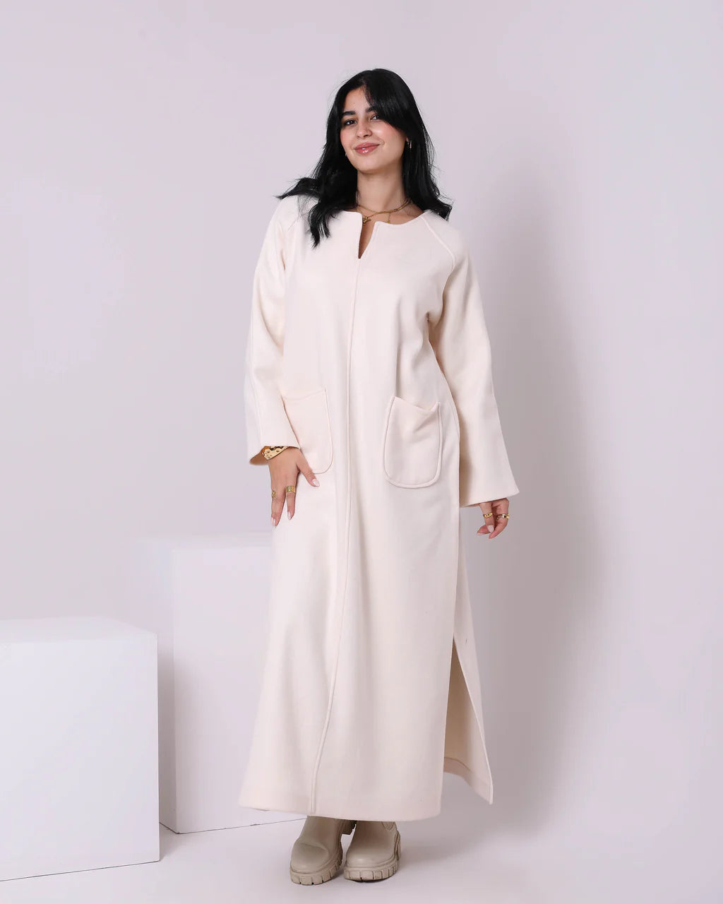 Polar Long Sleeve Maxi Dress (W715) - Just4Women