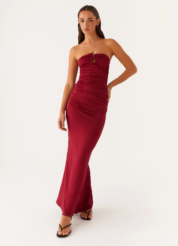 Edgy maxi dressesRudy Maxi Dress - Maroon