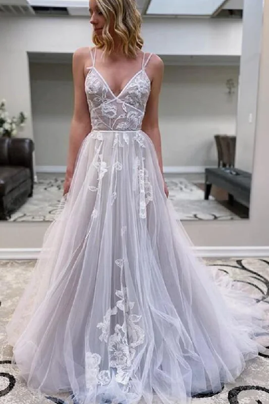 Sexy A-line Wedding Dresses,Beach Wedding Dresses,Bridal Dresses