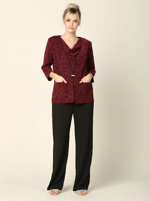 Mother of the Bride Formal Jacket Pant Suit